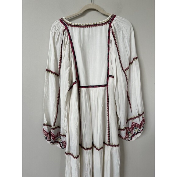 Free People Dress Maxi Women Boho Sweet Escape Long Sleeve Preppy Flowy Sz S NWT - Picture 7 of 13